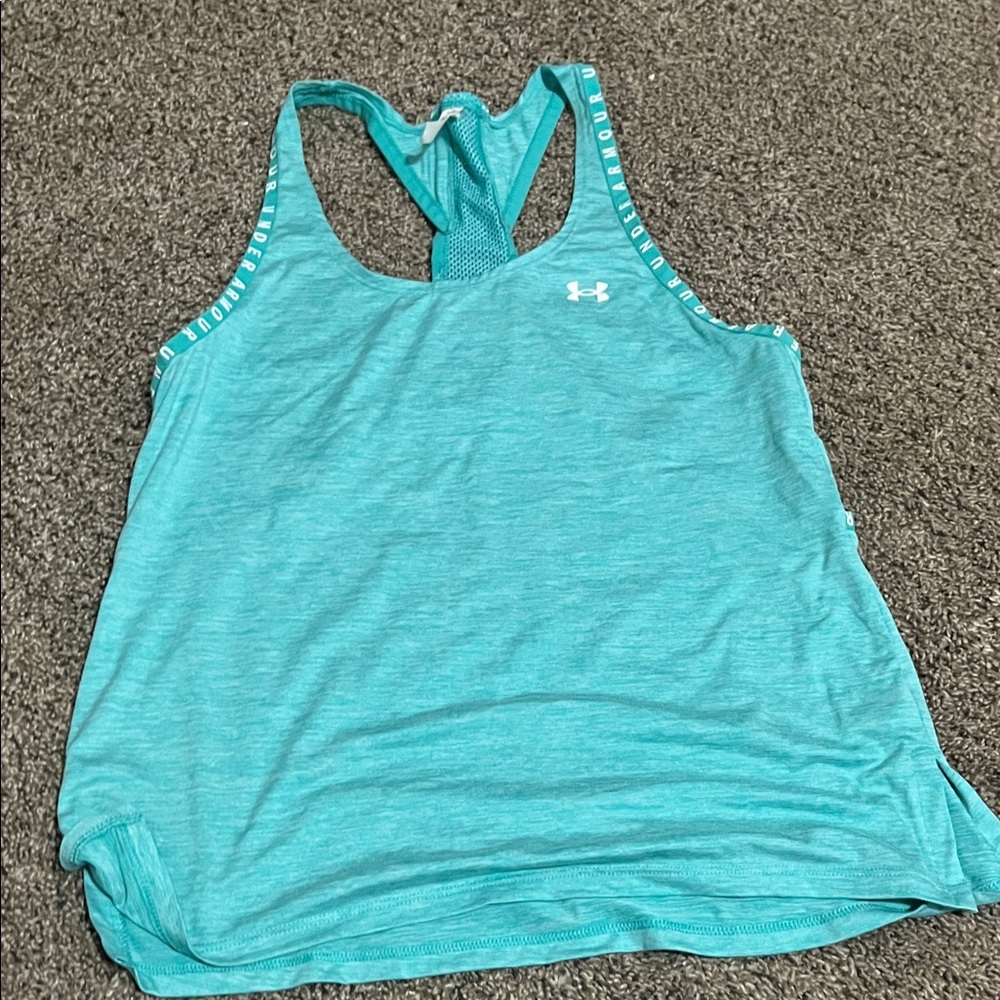 Under Armour Women's Teal Performance Racerback Tank